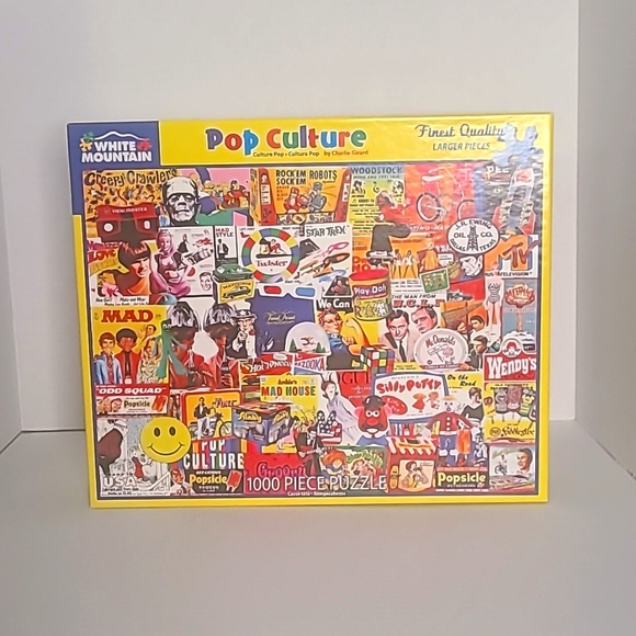 White Mountain Other - White Mountain Pop Culture 1000 piece 24x30 Puzzle #1148C *Complete*